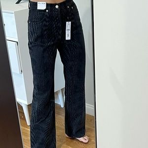 Top shop checkered black denim